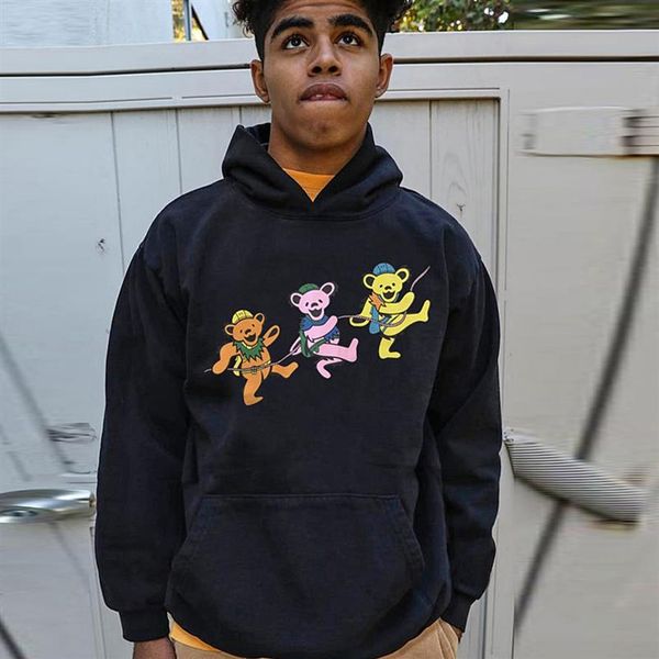 

print hoodie men women quality pullover casual hooded black sweatshirt plus size287l, Black;brown