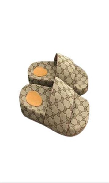 

20ss designer luxury slides women men slippers correct flower printing leather ladies flip flops black white red with box dust bag5257697