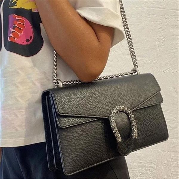 

wallets handbag designers chains shoulder crossbody flap square shopping bag flap double letters plain diamond-set women luxury ha244n, Red;black