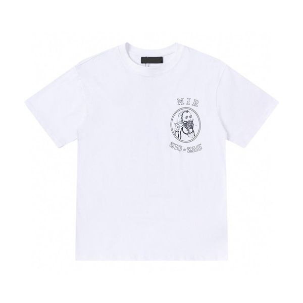 

men's plus tees & polos round t-shirt plus size neck embroidered and printed polar style summer wear with street pure cotton 255v, Black;brown