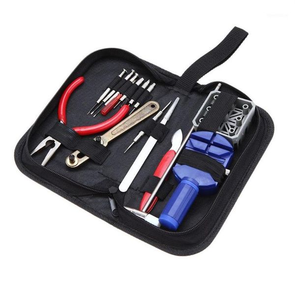 

16pcs watch repair kit set & wrist strap adjust pin tool back remover fix watches tools1221o