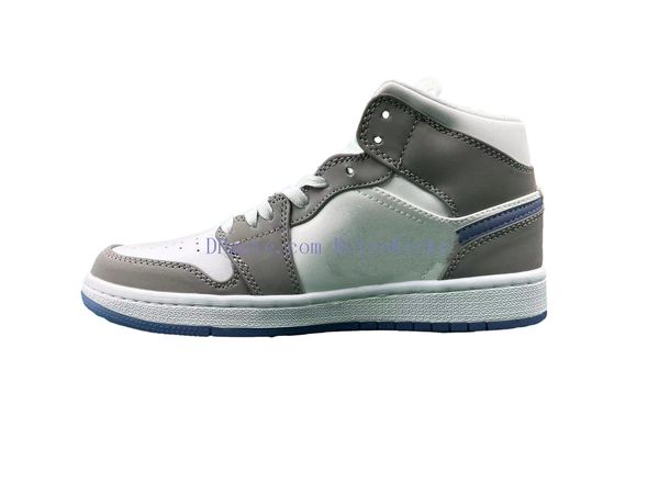 

1s wolf grey aluminum mid shoes brown purple white basketball sneakers