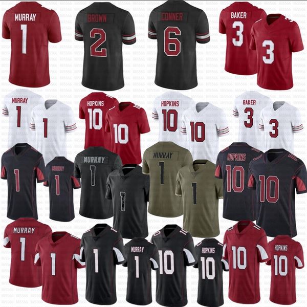 

kyler murray football budda baker isaiah simmons marquise brown conner rondale moore aj green stitched jersey, Black;red