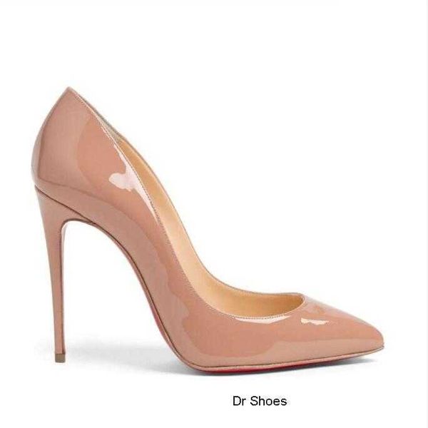 

2020 red-soles fashion high heels for women party wedding triple black nude yellow pink glitter spikes pointed toes pumps dress shoes