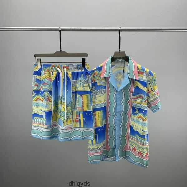 

summer fashion mens tracksuits womens sport suits casual classic letter pattern print men's short sleeve shorts men boys tees colors c, Gray