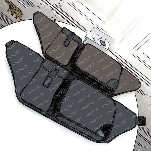 

2021 l 45 men's wallets 337 chest bag personality fanny packs are available in two classic colors2405