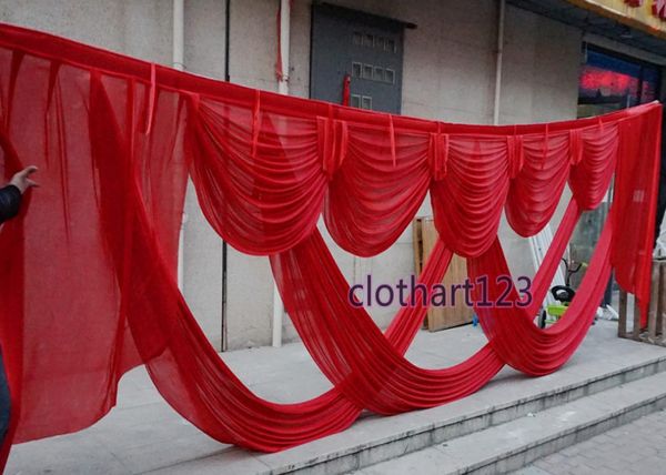 

6m wide swags wedding stylist decoration for backdrop party curtain celebration stage 20ft wide backdrop drapes beautiful design b1032255