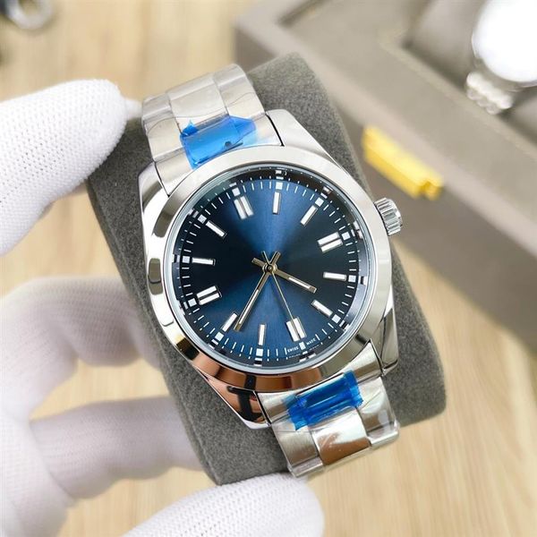

men watch fashion luxury mens watches designer stainless steel quartz wristwatches classic style 40mm sport clock man215s, Slivery;brown