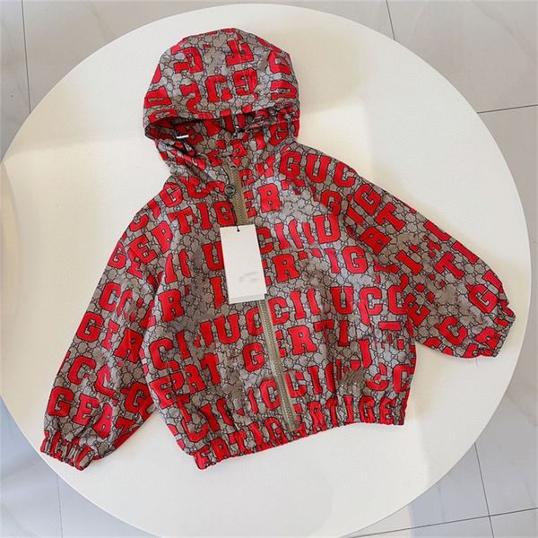 

jacket hoodie boys and girls designer luxury zipper thin style hoodie baby toddler long sleeve spring and autumn jacket baby clothes 100cm-1, Blue;gray