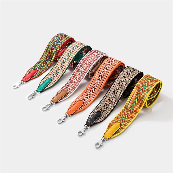 

canvas shoulder bag strap vintage rivet crossbody width shoulder straps leather bags part accessories 655428299647316j, Black