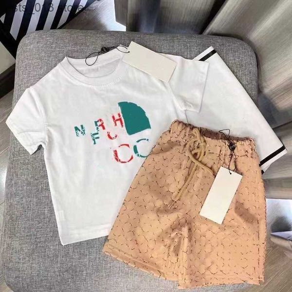 

clothing sets new designer style children's clothing sets for summer boys and girls sports suit baby infant short sleeve clothes kids s, White