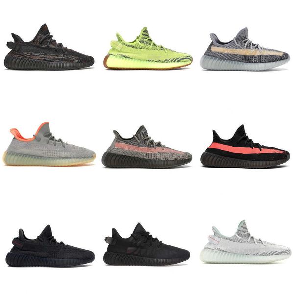 

running yeezzys shoes for men women salt slate zebra oreo dazzling blue mx rock beluga reflective turtle dove bred runners granite grey size