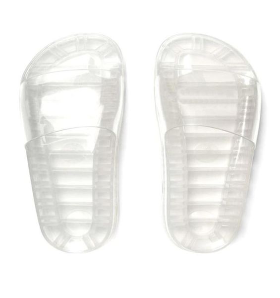 

2021 latest styles mens womens fashion slippers white transparent rubber slide sandals outdoor beach causal flip flops3670003, Black