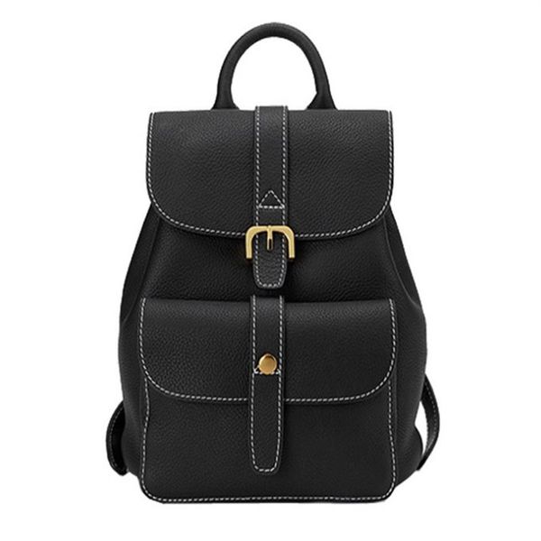 

casual backpack women new trend layer cowhide genuine leather female bag in school ins style294b
