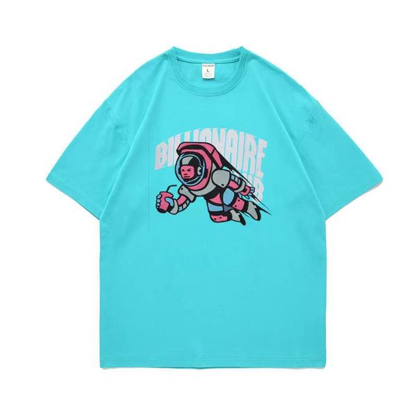 

2023 fashion billionaire boys club men's and women's leisure small letter printed short sleeve t-shirt mens designers tshirts for, White;black