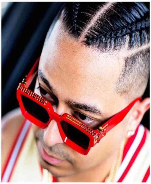 

designer millionare sunglasses for women mens fashion european and american super big brand square large frame punk style vintage 6336172, White;black