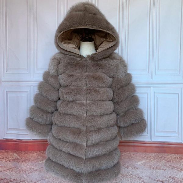 

fur selling fur coat women natural fur jacket fashion natural fox fur coat, Black