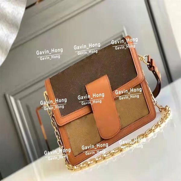 

woman bag handbag purse genuine leather lady women messenger cross body chain shoulder bags300f