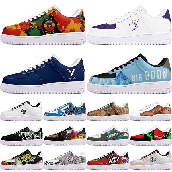 

DIY shoes precious autumn mens Leisure shoes one for beautiful men women casualplatform sneakers Classic cartoon graffiti trainers comfortable sports 21180