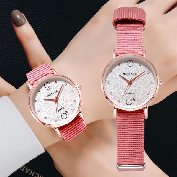 

2021 watch women fashion casual nylon strap watches simple ladies' small dial quartz clock dress wrist watches gift reloj muj323s, Slivery;brown