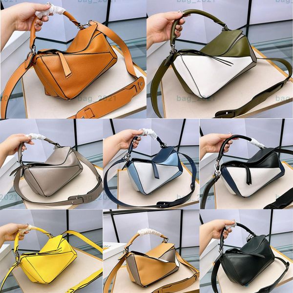 

puzzle handbag lowe designer bag women single shoulder luxury fashion bags leather portable diagonal cross bags woman tote handbags 4wbu
