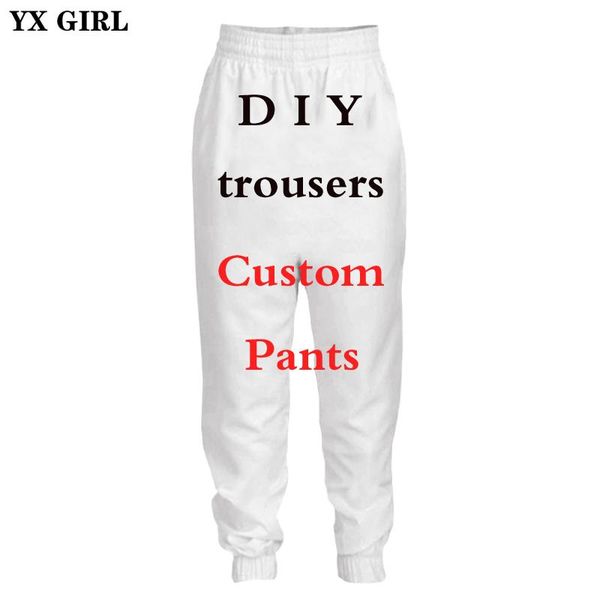 

pants 3d print diy custom design men women trousers hip hop joggers pants drop shipping wholesalers suppliers for drop shipper, Black