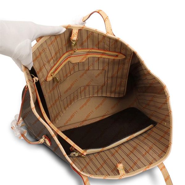 

women leather purse tote shopping bag fashion large szie shoulder bags serial number date code 40cm321c