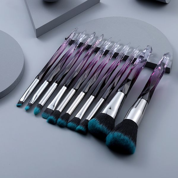 

makeup tools kosmetyki 5 10pcs crystal pro brushes set powder face foundation eyeshadow eyebrow lip woman kit maquillaje beauty 230421