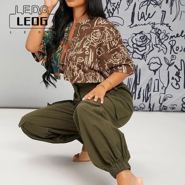 

tanks ledp 2022 stitching cutout fashion stitching contrasting elements printing navel street shooting cardigan, Black;white