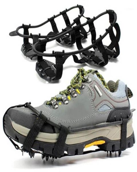 

ski gloves 24 teeth ice gripper for shoes women men nonslip crampons spike grips cleats snow climbing hiking8902812