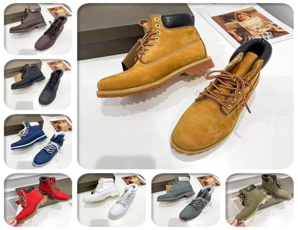 

fashion men boots designer mens womens leather shoes ankle winter boot for cowboy yellow red blue black pink hiking wo4948614
