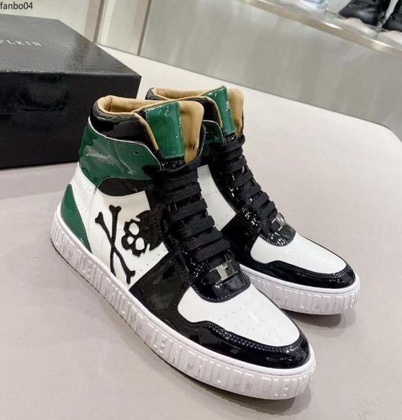 

luxury designer shoes men casual shoe white bone block personality design mk0027958779667, Red;white