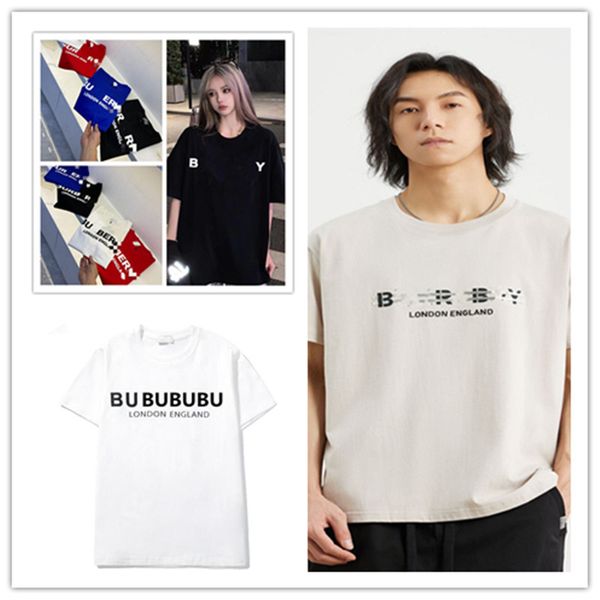 

burbrerys mens t shirt designer t shirt man new years summer shor sleeve classic bu ves fashion tees short sleeve casual shirts asian fashi, White;black