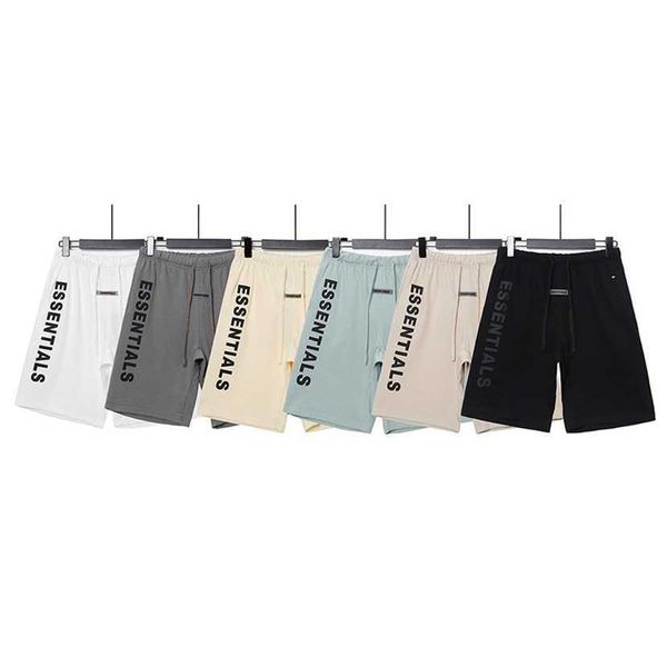 

26% off clothing designer quality summer new fashion fog vertical essentials letter rubber striped shorts men's middle pants, White;black