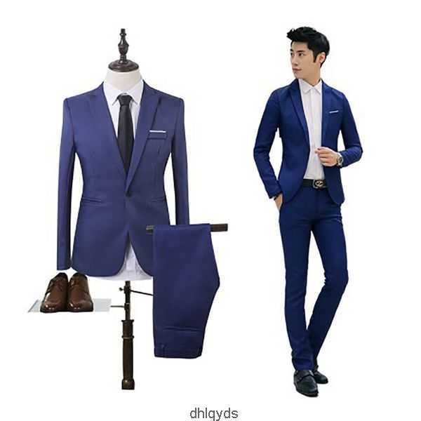

male men wedding blazers suit slim fit suits for men costume business formal party formal work wear suits (jacket+pants)#264163 5yha0, White;black