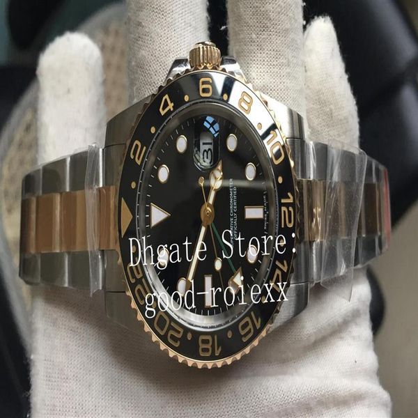 

luxury super version automatic eta 2836 watch mens real 18k yellow gold plating wrapped noobf factory n watches men 116713 wristwa2702, Slivery;brown
