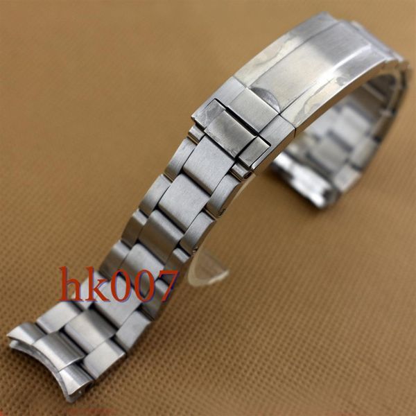 

p210 sterile 20mm 316l solid stainless steel bracelet fit men's watch2606, Black;brown