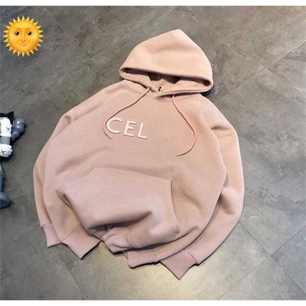

30% off bf wind autumn and winter ce competitor embossed steel print letter hooded drawstring couple plus fleece thickened sweater top, Black