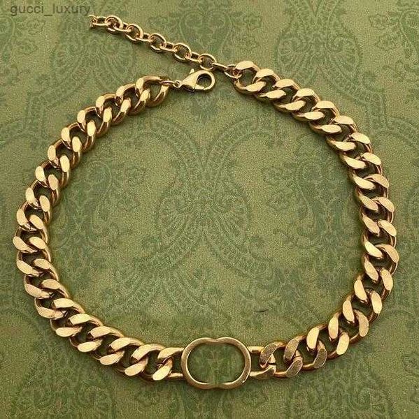 

designer necklaces cuban choker necklace collares punk vintage chunky thick link chain for women new year jewelry accessories, Silver