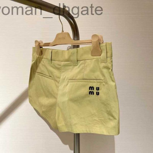

women's shorts designer khaki shorts spring/summer 2023 alphabet embroidery workwear shorts 1ybz, White;black