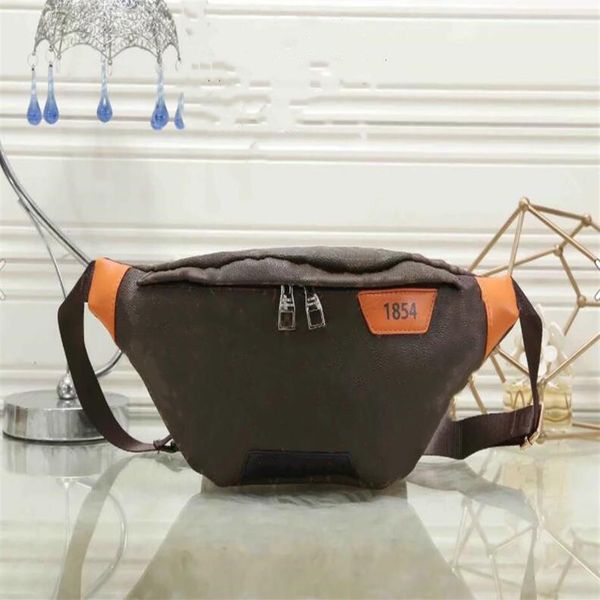 

brown floral print handmade fashion waist bags men sling bag cross body messenger 4 colors outdoor women pack chest289i