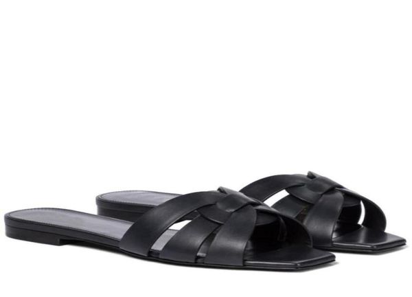 

summer tribute women039s leather slides sandal intertwining strap nu pieds 05 outdoor lady beach sandals slippers ladies comfor9946626, Black