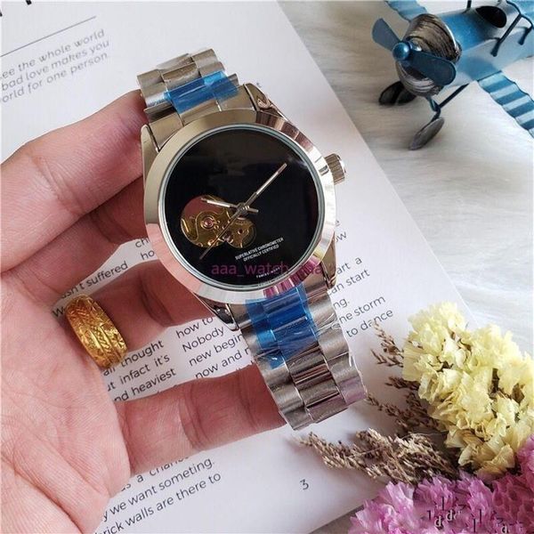 

138 newnewmechanical automatic watch menes automatic mechanical sport mens watch men's watches rox231h, Slivery;brown