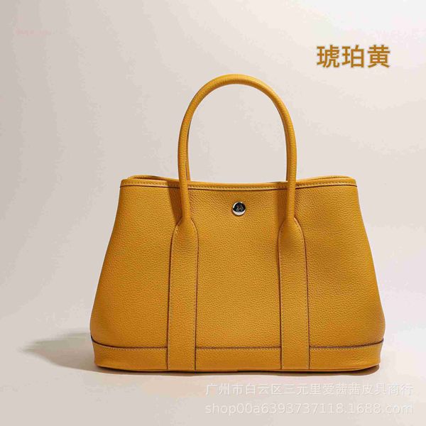 

designer herbag garden party evening 2023 new leather women's single shoulder messenger tote versatile garden portable shopping bucket