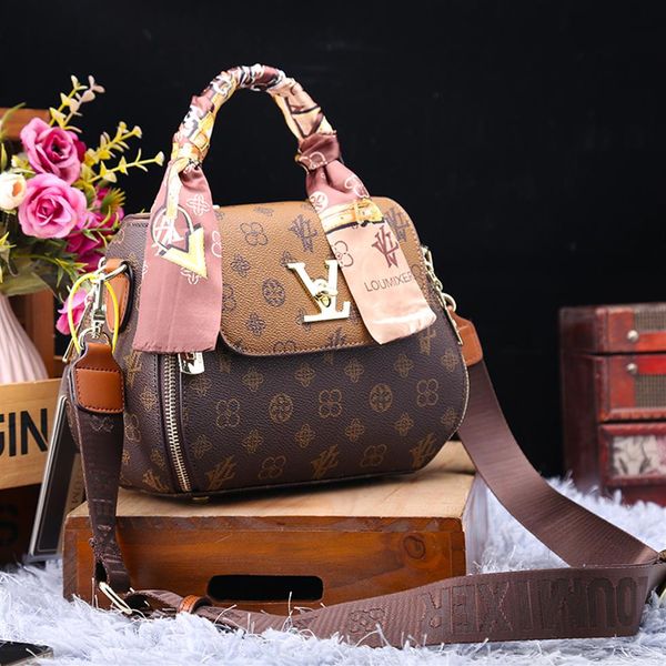 

fashion vintage printed casual genuine leather crossbody bag one shoulder bag retro women handbag delle donne della borsa e borse255q