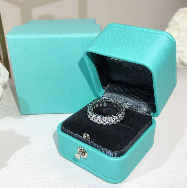

band rings luxurys desingers simples design sense sterling silver ladies classic six-claw diamond rng simple rings birthday gift good motion