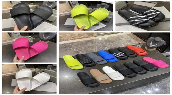 

2022 paris luxurys mens designers sandals slippers fashion summer girls beach womens sandal slides flip flops loafers shoes with b3953189, Black