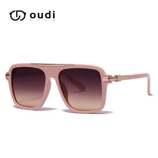 

21032 square sunglasses fashion sports men's and women's large frame trend, Black
