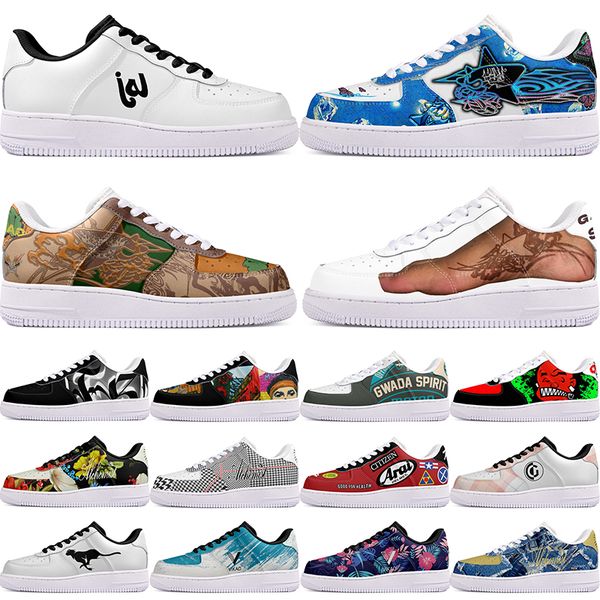 

DIY shoes precious autumn mens Leisure shoes one for exquisite men women casualplatform sneakers Classic cartoon graffiti trainers comfortable sports 19541