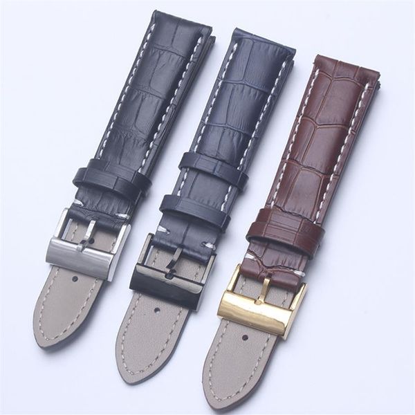 

black brown blue genuine leather watchband watch band soft watchbands for breitling strap man 22mm with tools248j